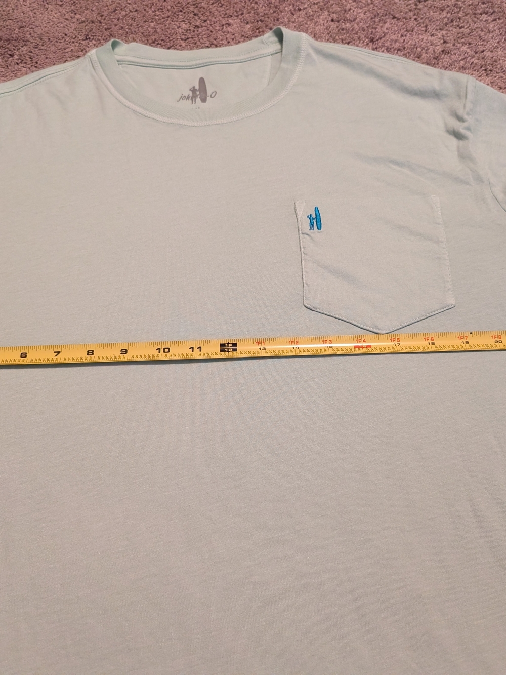 New With Tags Men's Johnnie-o T-shirt Pistachio Green Size XLARGE - Picture 8 of 11